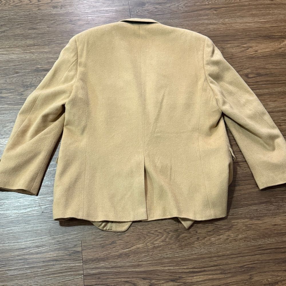 Vintage Lauren Ralph Lauren 100% Camel Hair Men's Tan Blazer Sports Coat 46R - Picture 3 of 11